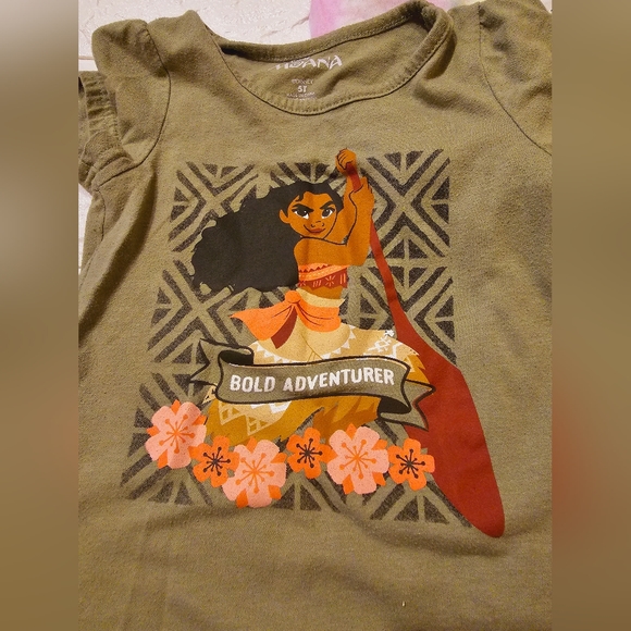 Disney Minnie Mouse Moana 5T 6X Tee Shirt Lot of 5 Shirts - Picture 2 of 11
